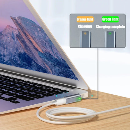 Adaptador Convertidor USB-C Hembra PD a Conector Magnético L-Tip/T-Tip para MacBook Pro Carga Rápida