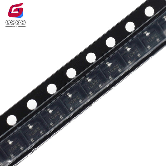 Lote 10/100 Pcs Transistor NPN BC847C (1GW) SMD SOT-23 45V 100mA
