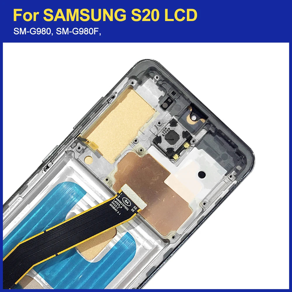 Pantalla TFT 4G con Marco para Samsung Galaxy S20 (Digitalizador Táctil)