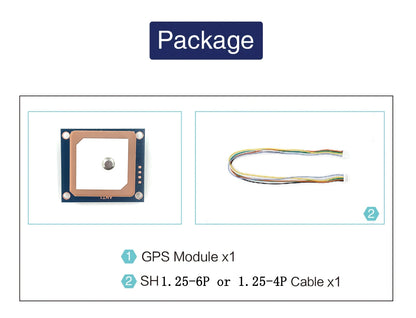 Módulo GNSS UAV UBLOX M10 (GPS/BDS/GLONASS/GALILEO, 18Hz) con Compás Multi-Sistema para Drones