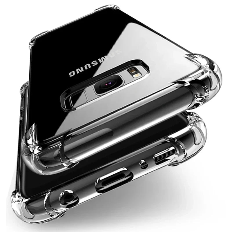 Funda Carcasa Suave Transparente Anti-Golpes para Samsung Galaxy S9/S10 Plus/S10E/S20 FE/S21/S22/S23 Ultra / Note 9/10/20