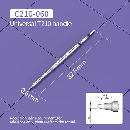 C210 Soldering Tips Compatible with JBC T210 Handle for CD-2SD/2SHE Station Welding Nozzle C210-001 C210-007 C210-008 C210-018