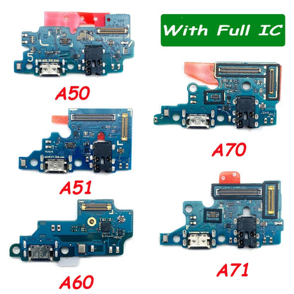 Placa Puerto Carga USB con Conector Dock y Micrófono para Samsung Galaxy A10/A20/A21S/A30/A31/A40/A41/A50/A51/A60/A70/A71