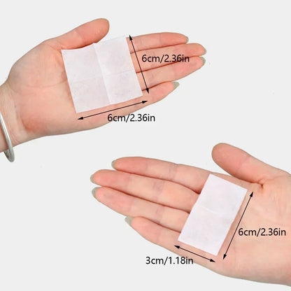 10/100Pcs Car Detailing Disposable Alcohol Disinfection Cotton Pad Wash Care Phone Cleaning Wiper Screen Glasses Cleaning Cotton