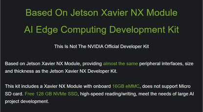 Módulo NVIDIA Jetson Xavier NX con Kit Expansión AI (8GB/16GB EMMC)