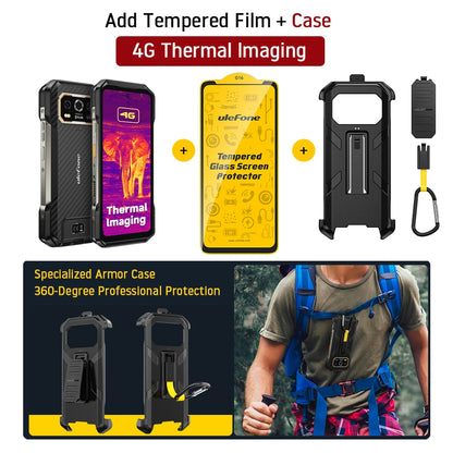 Celular Rugged Ulefone Armor 27T 4G con Cámara Térmica FLIR® y Visión Nocturna (10600mAh, 24GB/256GB, Android 14)