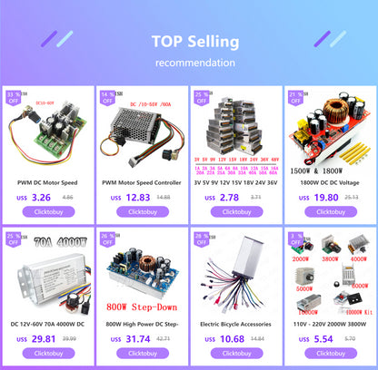 Módulo Convertidor Boost DC-DC 8-32V a 45-390V Step-Up Alto Voltaje ZVS Carga Capacitores