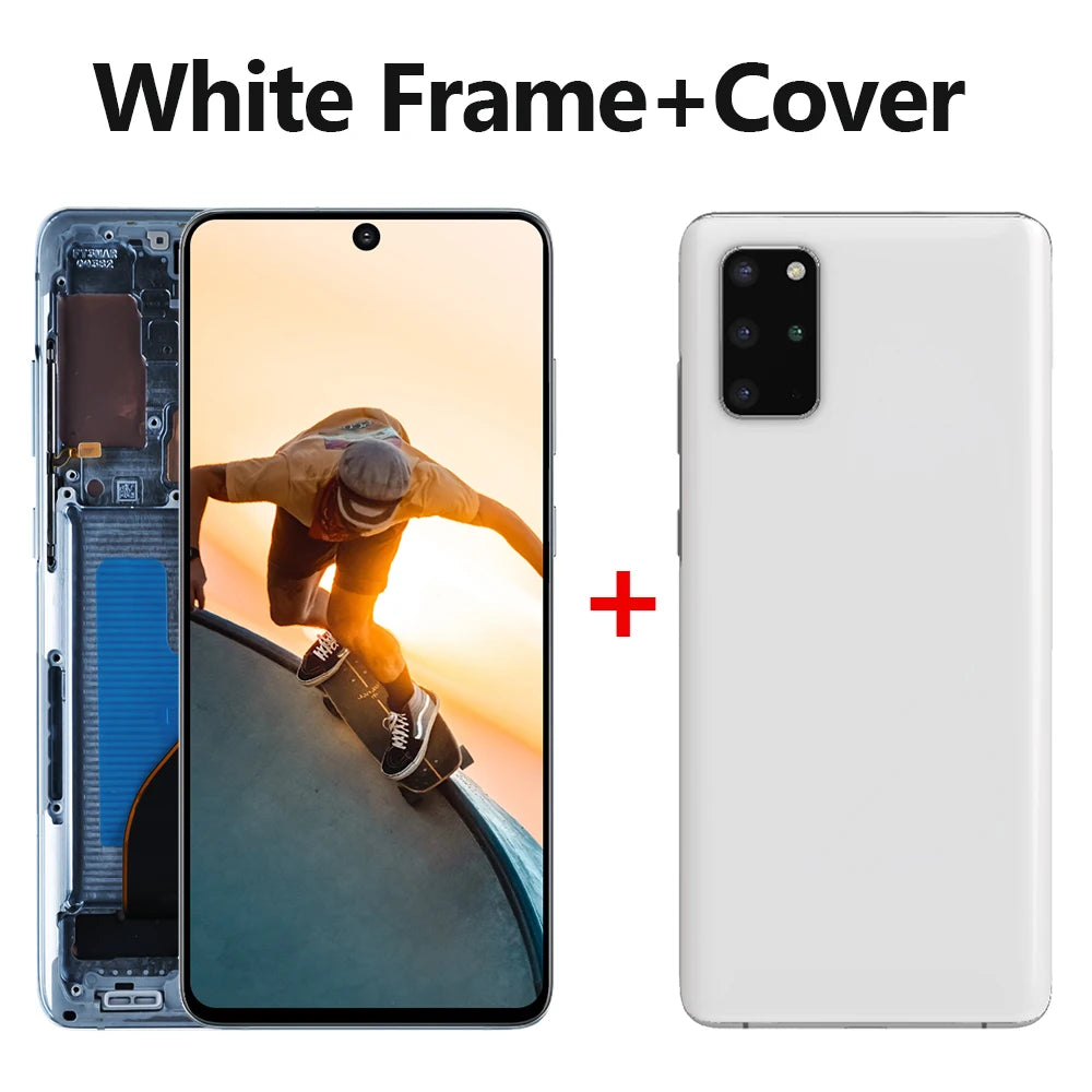 Pantalla AMOLED de 6,7 pulgadas para Samsung Galaxy S20 Plus LCD G985 G985F G985F/DS G986 LCD S20 + con montaje de digitalizador de cristal táctil