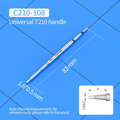 C210 Soldering Tips Compatible with JBC T210 Handle for CD-2SD/2SHE Station Welding Nozzle C210-001 C210-007 C210-008 C210-018