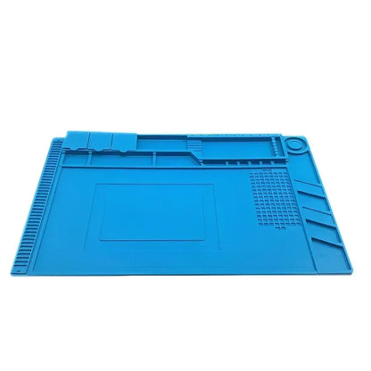 Alfombrilla Trabajo Silicona ESD Aislante Resistente Calor para Estación Soldadura Reparación Teléfono Kit Herramientas Plataforma Escritorio
