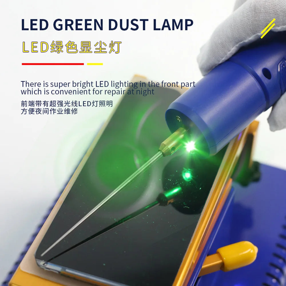 Herramienta Eléctrica Removedora Pegamento OCA Mechanic (IR14/IR13/IR10 PRO) con Lámpara Polvo Verde y Pantalla LED