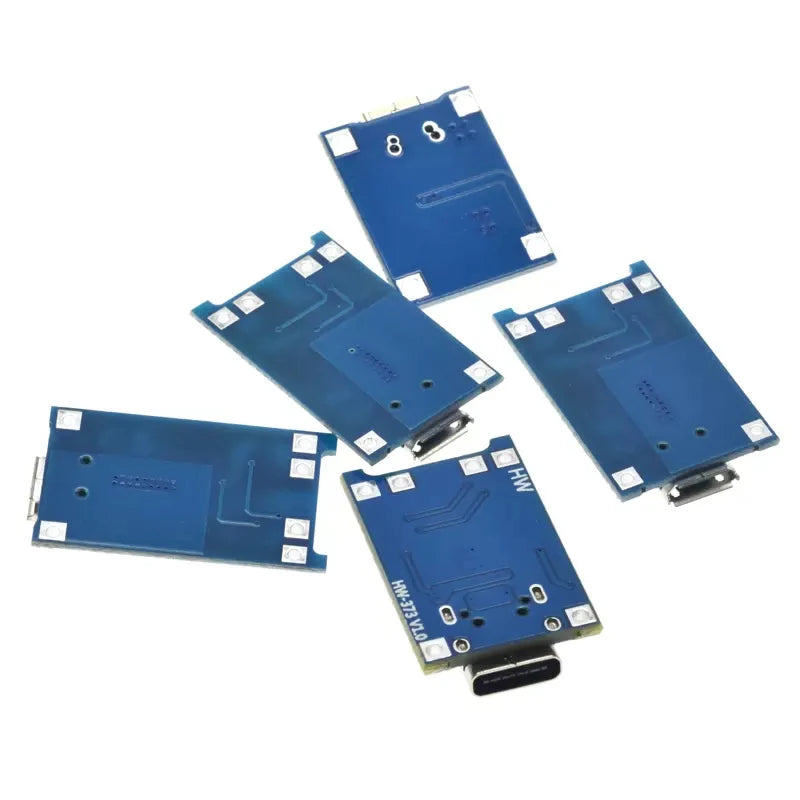 Lote 10 Pcs Módulo Cargador Batería Litio TP4056 5V 1A 18650 con Protección Dual 1A Li-ion