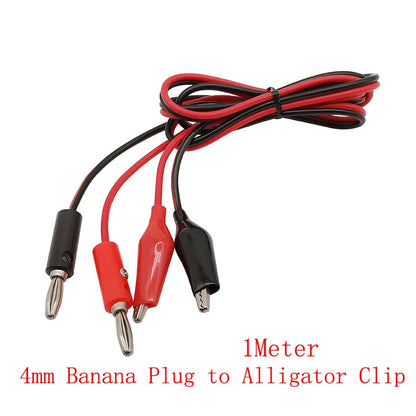 Puntas Prueba Universales Multímetro - Banana 4mm a Pinza Cocodrilo / Gancho / Aguja (1 Pza)