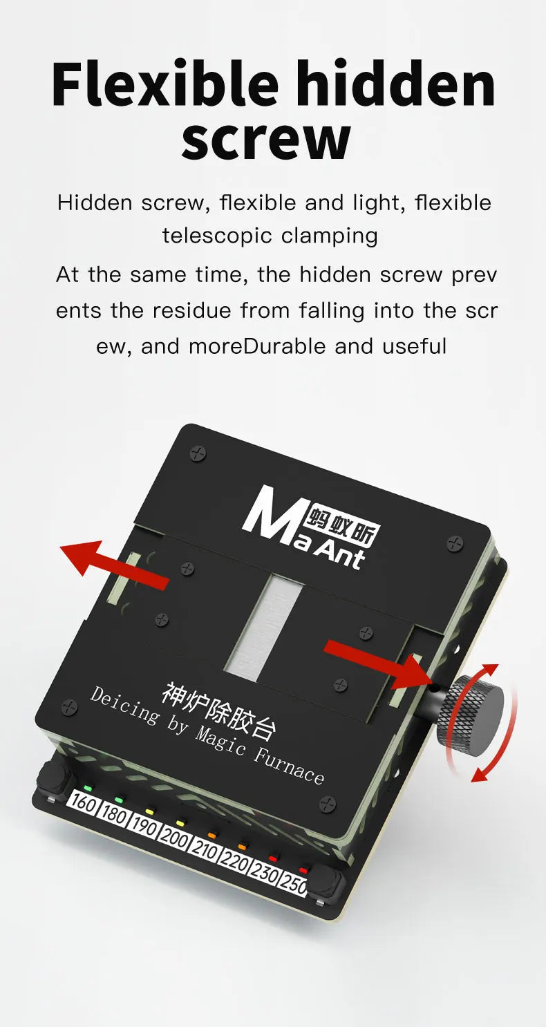 MaAnt SL-2 Preheating Platform Constant Temperature BGA Glue Removing Station for iPhone Android CPU NAND Flash IC Chips Repair