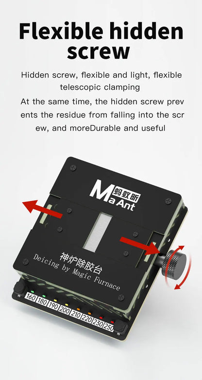 MaAnt SL-2 Preheating Platform Constant Temperature BGA Glue Removing Station for iPhone Android CPU NAND Flash IC Chips Repair