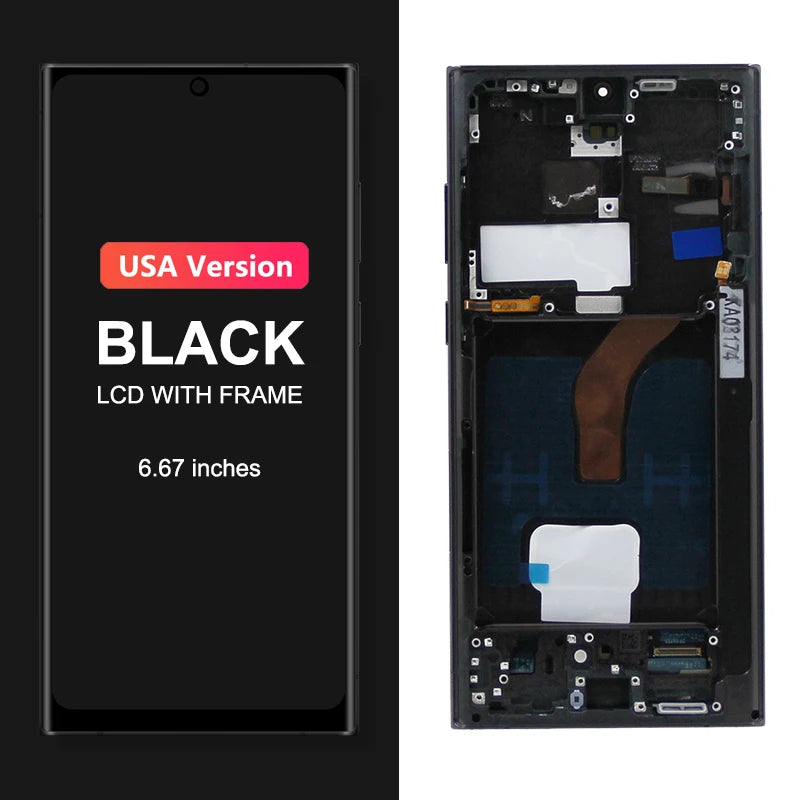 Pantalla AMOLED con Digitalizador Táctil para Samsung Galaxy S22 Ultra (S908/S908B/S908U/S908W/S908E) (Repuesto)