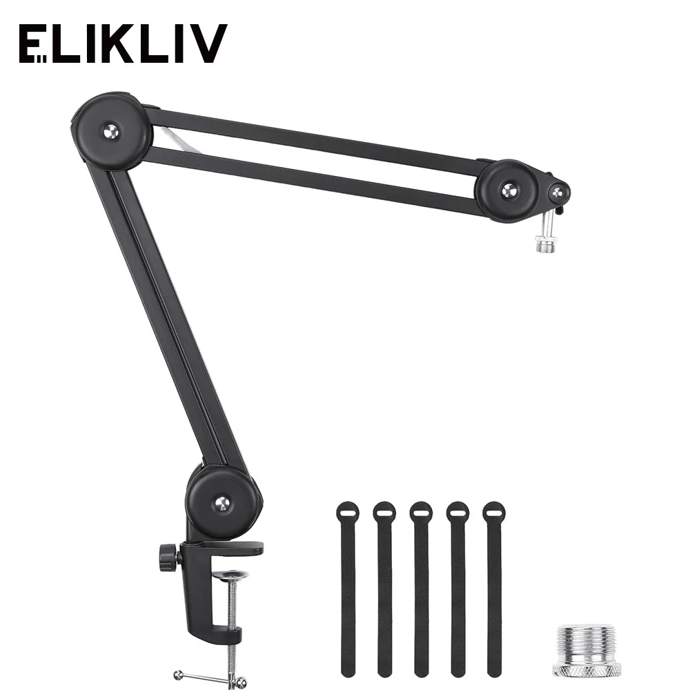 Elikliv Digital Microscope Flexible Arm Suspension Boom Scissor Arm Stand Metal Bracket for DM602 flex