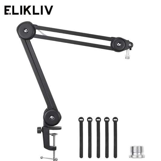 Elikliv Digital Microscope Flexible Arm Suspension Boom Scissor Arm Stand Metal Bracket for DM602 flex