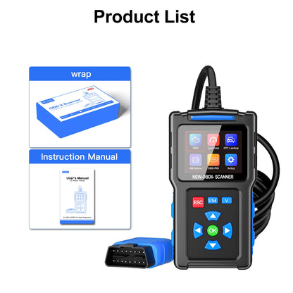 Scanner Automotriz OBD2 T200 - Lector Códigos Motor, Herramienta Diagnóstico Vehículo (Envío US Warehouse)