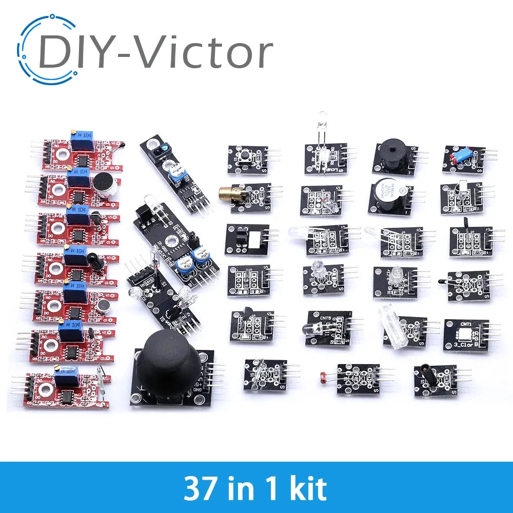 Kit Inicio Módulos Sensores (45 en 1) para Arduino UNO R3/MEGA2560 (Superior a Kit 37 en 1)