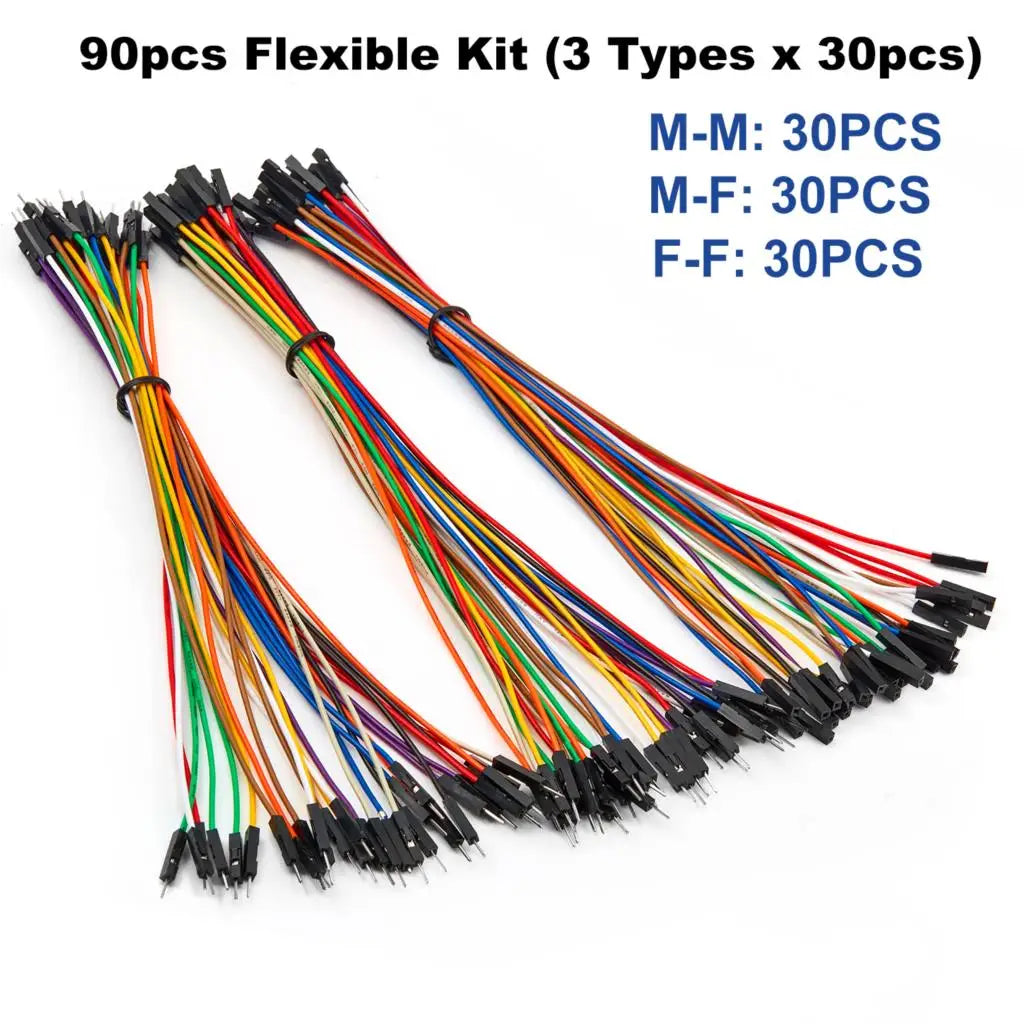 Copper Jumper Wire Dupont Cable 10cm 20cm 30cm Male Female 24AWG Solderless Flexible Line Connector for DIY Arduino Breadboard