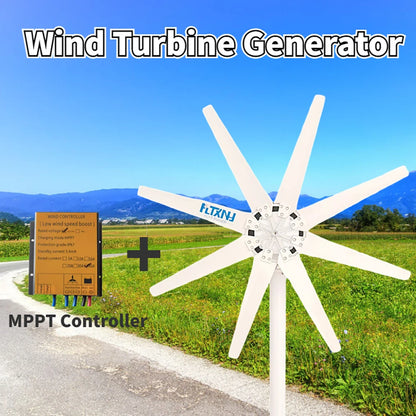 Controlador Carga Generador Turbina Eólica 1000W 12V/24V/48V Impermeable Regulador Windmill