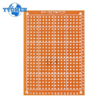 5/10pcs PCB Single Sided Circuit Board 5*7cm 7*9cm 9*15cm Bread Board Protoboard Universal Printed Circuit Boards DIY Set Yellow