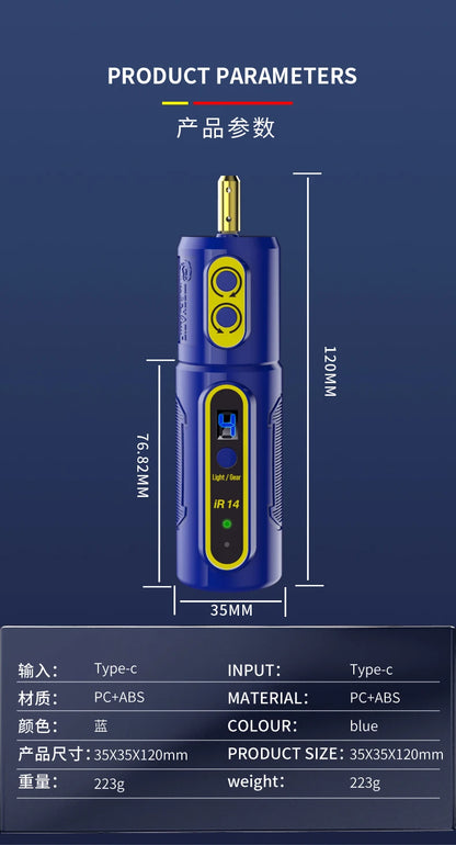 Herramienta Eléctrica Removedora Pegamento OCA Mechanic (IR14/IR13/IR10 PRO) con Lámpara Polvo Verde y Pantalla LED