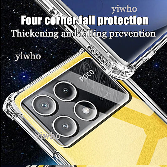 Funda Carcasa TPU Silicona Suave Transparente Anti-Golpes para Xiaomi Poco X3 Pro NFC / X4 / X5 / X6 / X6 Pro 5G