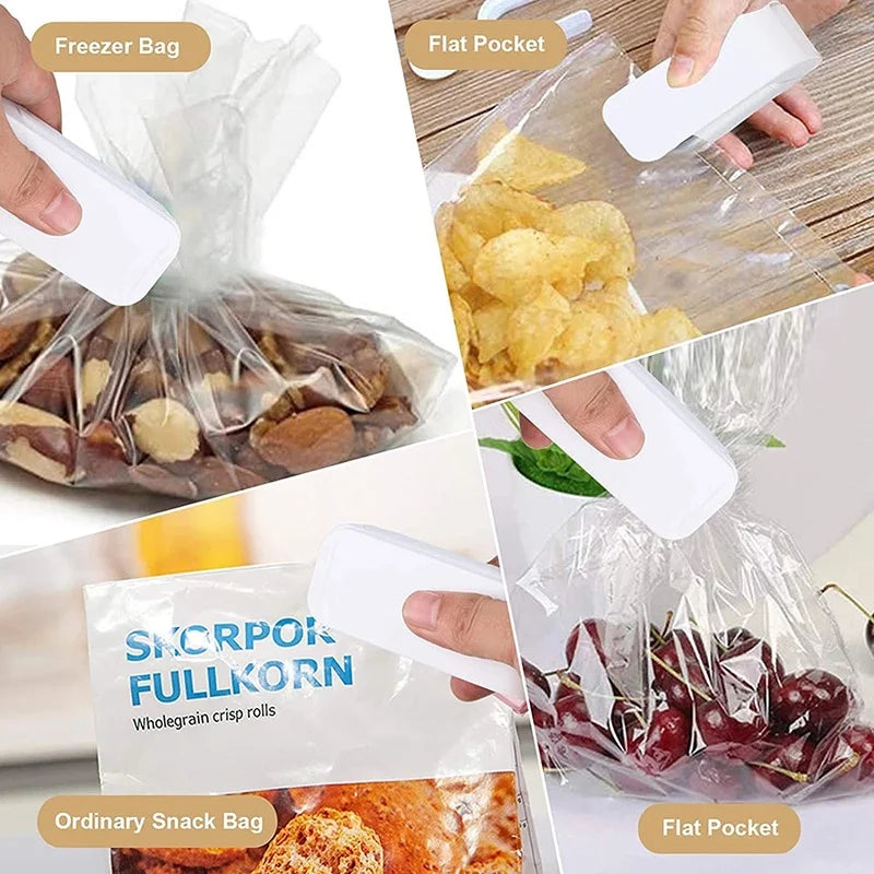 Mini Selladora Térmica Portátil para Bolsas Plásticas de Alimentos (Cierre Paquetes)