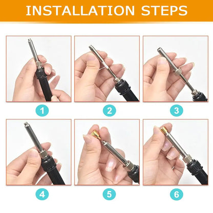 Kit Pirograbado 60W (Pluma Talla/Grabado Madera) con Cautín Soldador Temperatura Ajustable para Relieve/Quema Madera