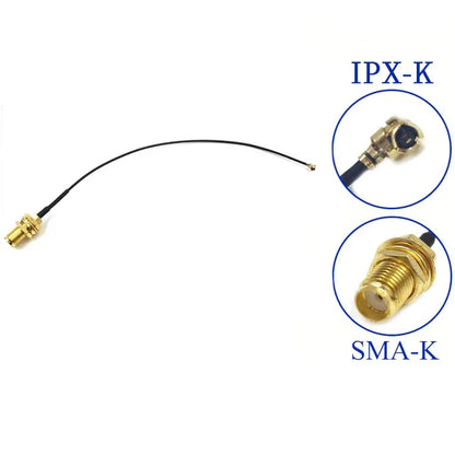 Antena WiFi 2.4GHz 3dBi RP-SMA Macho + Cable Pigtail 15cm PCI U.FL/IPX a RP-SMA Macho para ESP8266/ESP32