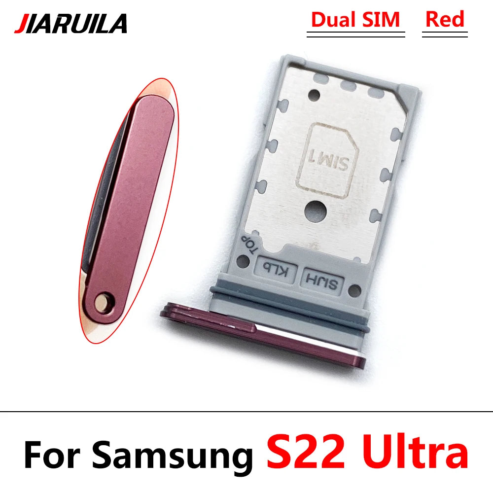 Bandeja Porta SIM/SD Card para Samsung S22 / S22 Plus / S22 Ultra - Repuesto Adaptador + Pin