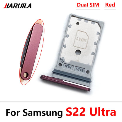 Bandeja Porta SIM/SD Card para Samsung S22 / S22 Plus / S22 Ultra - Repuesto Adaptador + Pin