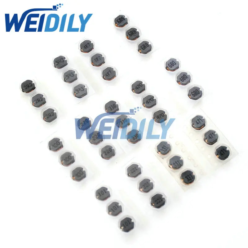 Kit Surtido Inductores Potencia SMD (CD32/CD43/CD54/CD75) - Varios Valores (2.2uH-470uH) - 26/39/50/65 Piezas