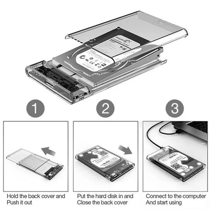 Carcasa Externa USB 3.0 a SATA III para Disco Duro HDD/SSD 2.5" Caja Harddisk