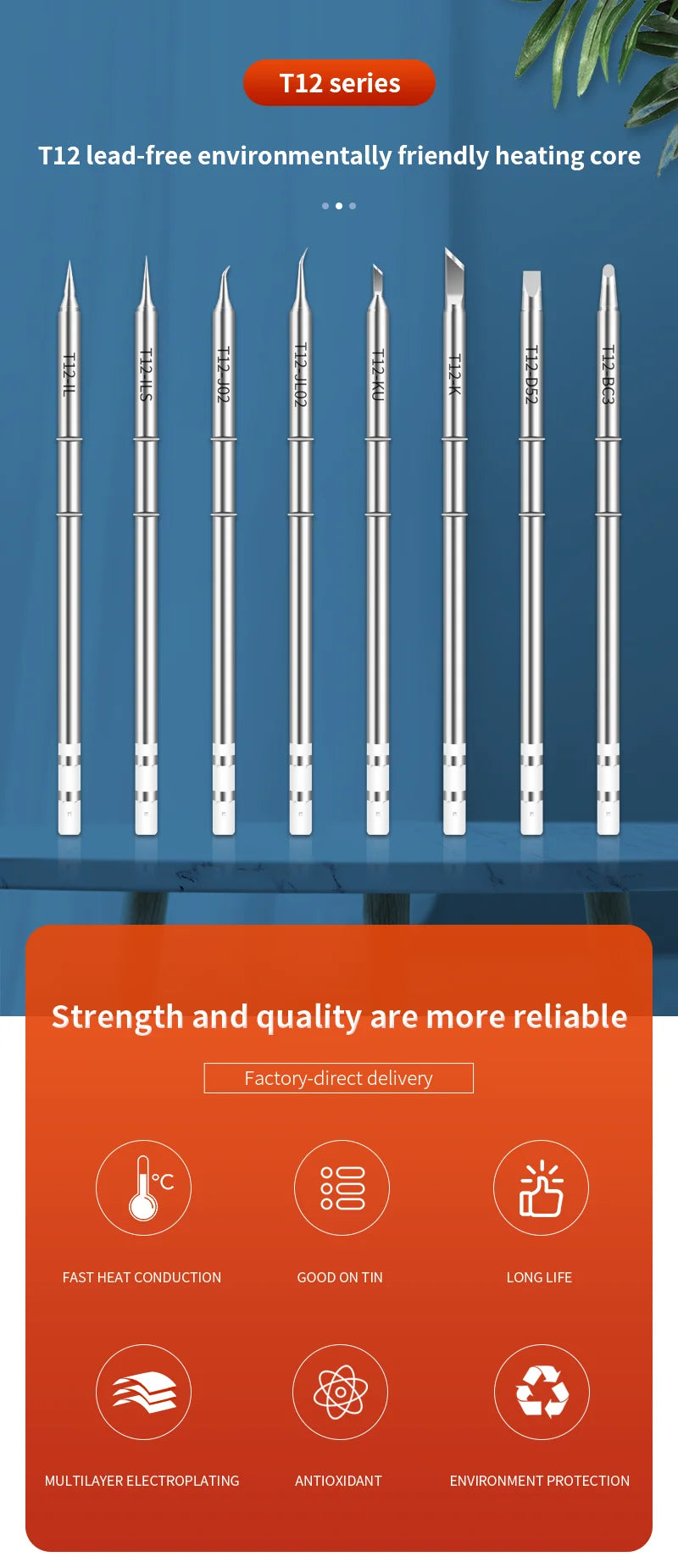 T12 Soldering Iron Tips Welding Tools Electric Soldering Iron For Hakko FX951 T12 Soldering Station Kits