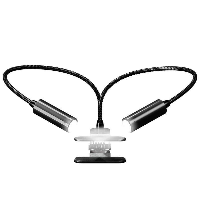 Elikliv Gooseneck Auxiliary Lights for Digital Microscope 118cm Flexible Microscope LED Lights with 3 Lighting Modes USB Cable