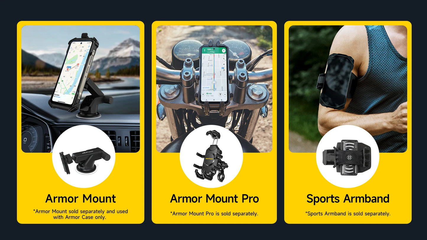 Celular Rugged Ulefone Armor 27T Pro 5G con Cámara Térmica FLIR® - 10600mAh, Android 14, 24GB/256GB, NFC