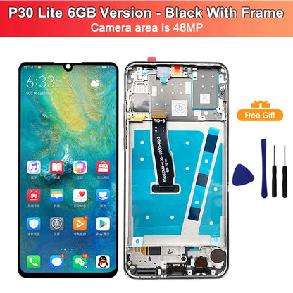 P30 Lite Screen for HUAWEI P30 Lite LCD Display Screen with Frame for HUAWEI P30 Lite Touch LCD Screen Nova 4e Replacement Parts
