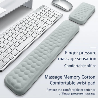 Reposamuñecas Ergonómico Espuma Memoria para Teclado y Mouse Pad (Protección Oficina/Tipeo) Computadora/Notebook