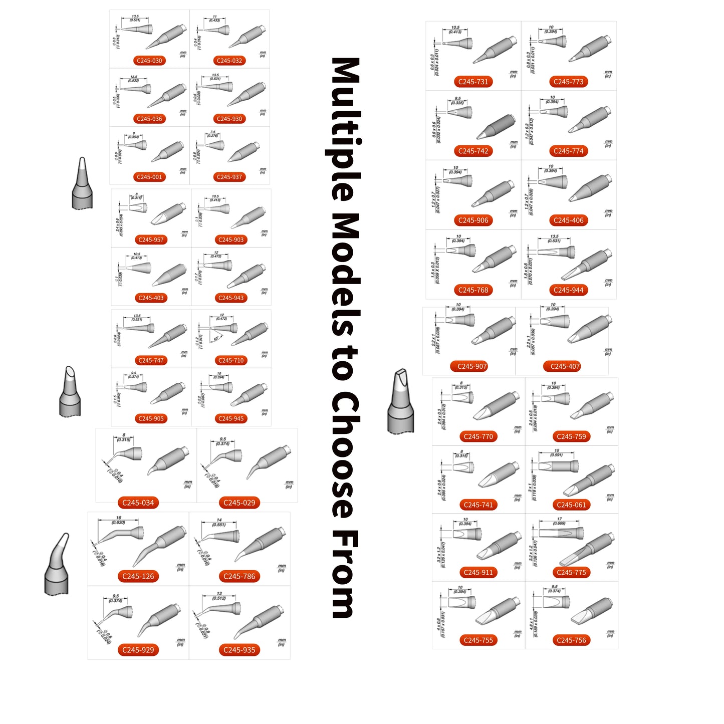 JBC C245 Original Soldering Iron Tips C245157E C245938 Professional Welding Head Suitable For JBC Soldering Station