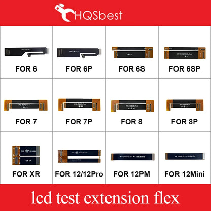 Flex Cable Extensión Tester Prueba Pantalla LCD 3D Touch para iPhone 6 a 12 Series (Plus/Pro/Max/Mini/X/XR/XS)