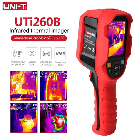 Cámara Termográfica Industrial UNI-T UTi260B HD (256x192) - Imagen Térmica Mantenimiento Eléctrico/Circuitos