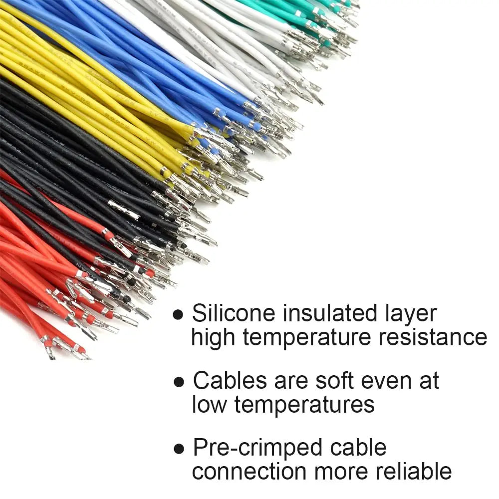 Kit Conector Socket XH 2.54mm con Cable Precrimpado (2/3/4/5/6/7 Pines) Carcasa Adaptador JST Macho y Hembra