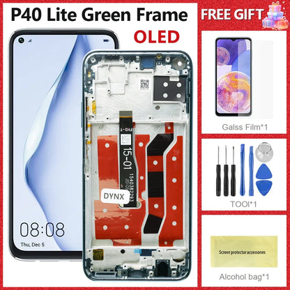 LCD For Huawei P40 Lite JNY-LX1 LCD 10 Touch Screen Replacement For Nova 7i JNY-LX2 P 40 Lite LCD Screen Nova 6 SE Display