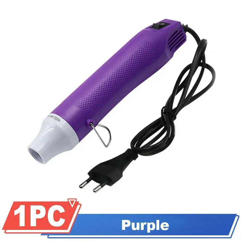 Mini Pistola Aire Caliente Eléctrica para Soldadura/Termoretráctil/Wrap Coche/Manualidades DIY (220V)
