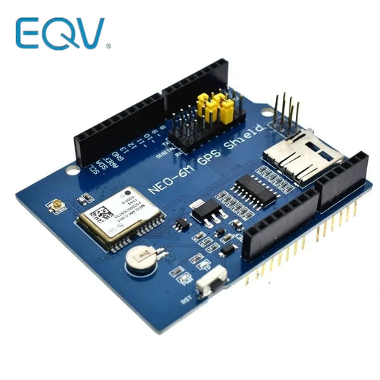 Placa Expansión Shield Logger GPS NEO-6M (SPI/UART) con Ranura Tarjeta SD para Arduino UNO R3