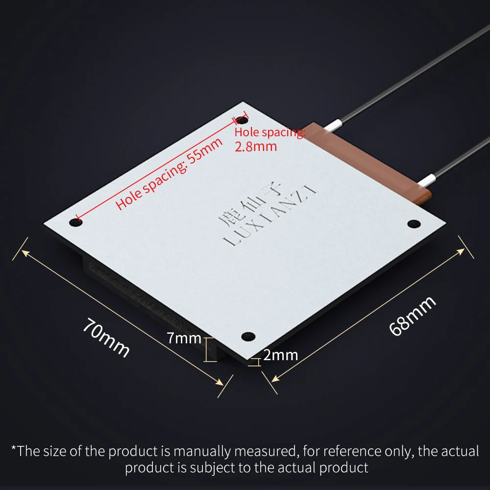 LUXIANZI Aluminum Led Remover BGA Desoldering Station PTC Fever Plate Preheating LCD Strip Chip Repair Thermostat Heating Plate
