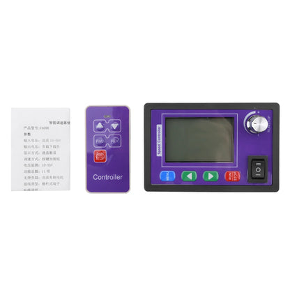Controlador Velocidad Motor DC (10-55V 30A) PWM con Display LCD y Control Remoto Inalámbrico